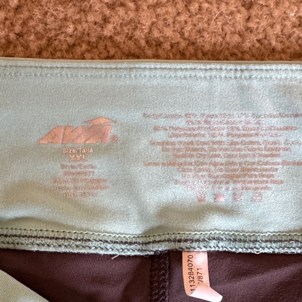Avia Women's Athletic Shorts in grey and Light teal - Picture 2 of 5